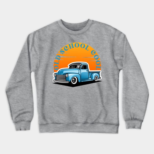 Vintage Haul '50s Truck. Crewneck Sweatshirt by Stupid Coffee Designs